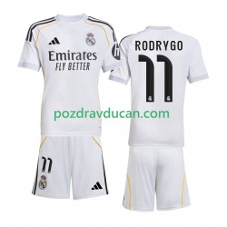 Nogometni Dresovi Real Madrid Rodrygo 11 Dječji Domaći dres 2025-2026 Kratkih Rukava