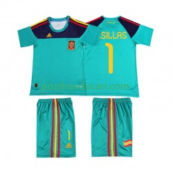 Nogometni Dresovi Španjolska Casillas 1 Retro Dječji Domaći dres 2010 Kratkih Rukava