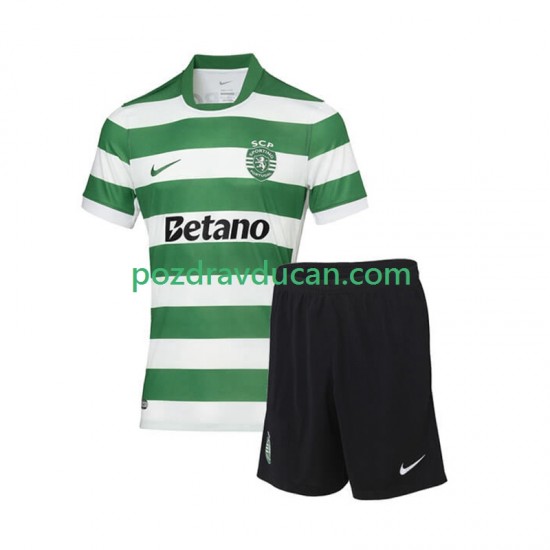 Nogometni Dresovi Sporting CP Dječji Domaći dres 2025-2026 Kratkih Rukava