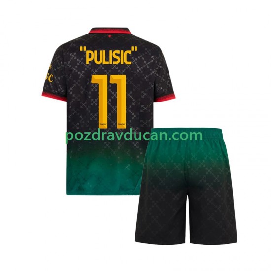 Nogometni Dresovi AC Milan Christian Pulisic 11 Dječji Četvrti dres 2024-2025 Kratkih Rukava