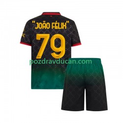 Nogometni Dresovi AC Milan JOAO FELIX 79 Dječji Četvrti dres 2024-2025 Kratkih Rukava