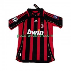 Nogometni Dresovi AC Milan KAKA 8 2007 Retro Muški Domaći dres 2006 Kratkih Rukava