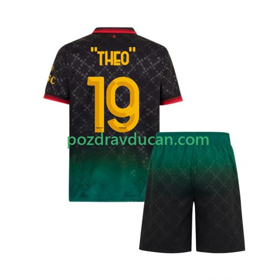 Nogometni Dresovi AC Milan THEO 19 Dječji Četvrti dres 2024-2025 Kratkih Rukava