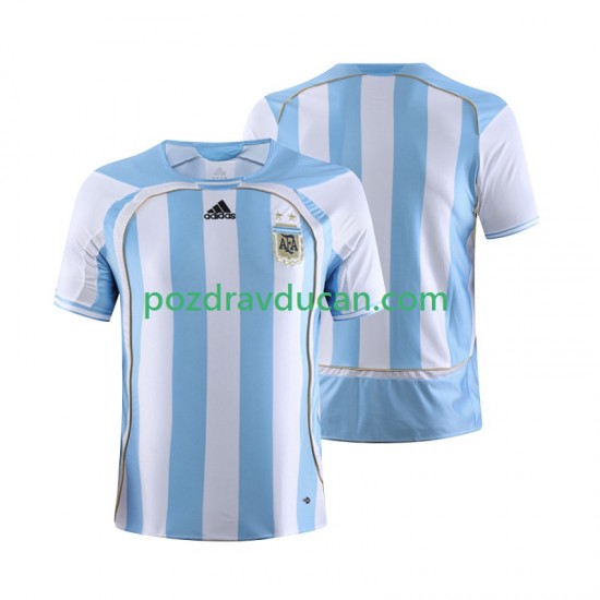 Nogometni Dresovi Argentina Retro Muški Domaći dres 2006 Kratkih Rukava