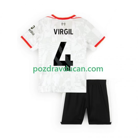 Nogometni Dresovi Liverpool VIRGIL 4 Dječji Treći dres 2024-2025 Kratkih Rukava