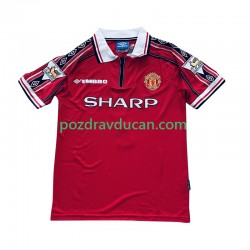 Nogometni Dresovi Manchester United Beckham 7 Retro Muški Domaći dres 1998 1999 Kratkih Rukava