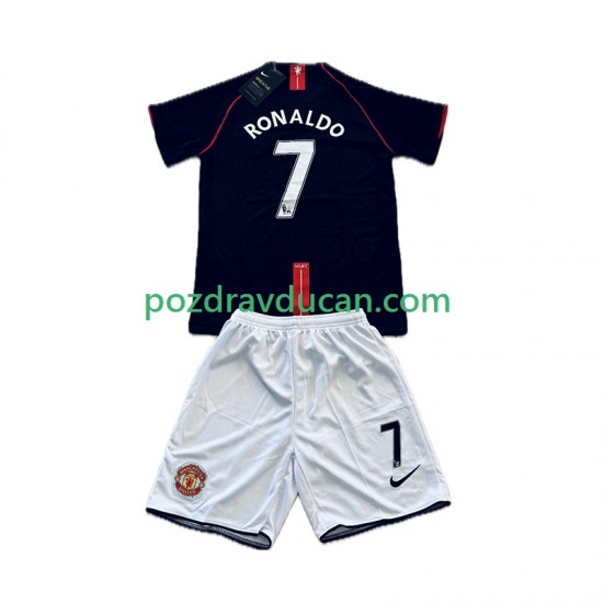 Nogometni Dresovi Manchester United Cristiano Ronaldo 7 2007 Retro Dječji Gostujući dres 2008 Kratkih Rukava