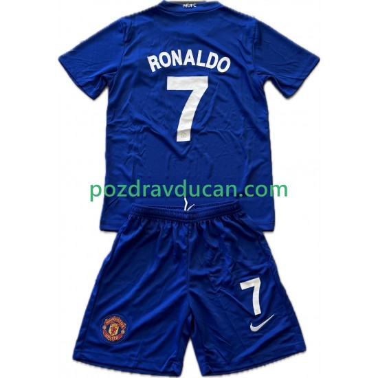 Nogometni Dresovi Manchester United Cristiano Ronaldo 7 2009 Retro Dječji Treći dres 2008 Kratkih Rukava