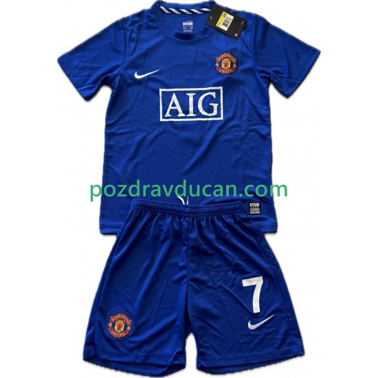 Nogometni Dresovi Manchester United Cristiano Ronaldo 7 2009 Retro Dječji Treći dres 2008 Kratkih Rukava