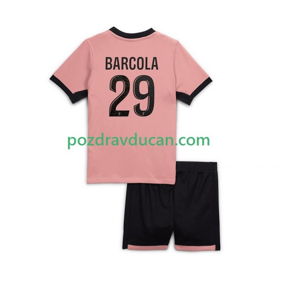 Nogometni Dresovi Paris Saint-Germain Bradley Barcola 29 Dječji Treći dres 2024-2025 Kratkih Rukava