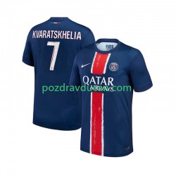 Nogometni Dresovi Paris Saint-Germain Khvicha Kvaratskhelia 7 Muški Domaći dres 2024-2025 Kratkih Rukava