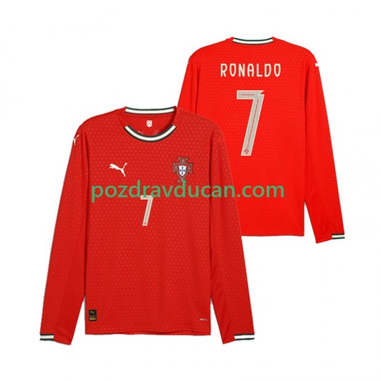 Nogometni Dresovi Portugal Cristiano Ronaldo 7 Muški Domaći dres 2025 Dugi Rukav