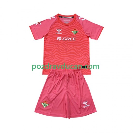 Nogometni Dresovi Real Betis Vratar Dječji Četvrti dres 2024-2025 Kratkih Rukava