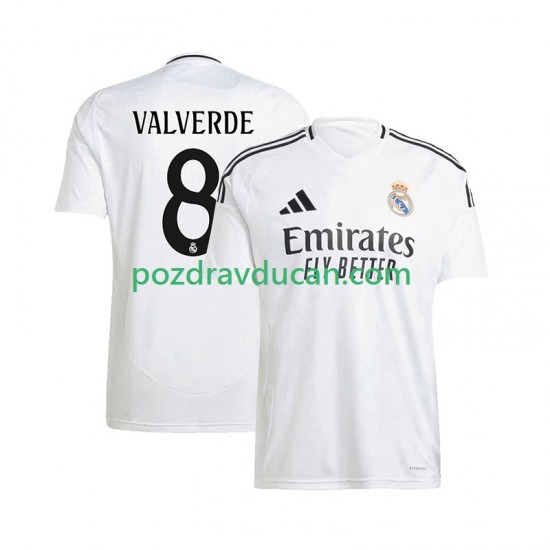 Nogometni Dresovi Real Madrid Federico Valverde 8 Muški Domaći dres 2024-2025 Kratkih Rukava