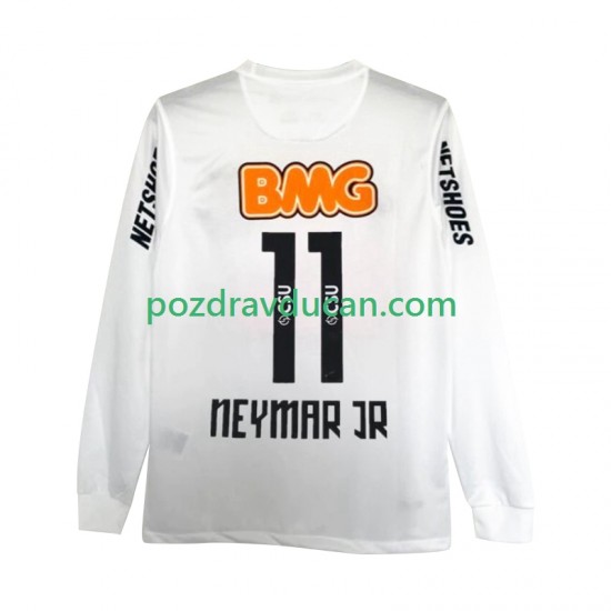 Nogometni Dresovi Santos FC Neymar JR 11 2012 Retro Muški Domaći dres 2011 Dugi Rukav
