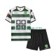 Nogometni Dresovi Sporting CP 2001 2003 Retro Dječji Domaći dres Kratkih Rukava