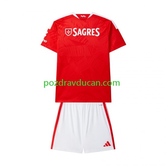 Nogometni Dresovi Benfica Dječji Domaći dres 2026-2027 Kratkih Rukava
