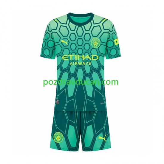 Nogometni Dresovi Manchester City Vratar Dječji Domaći dres 2026-2027 Kratkih Rukava