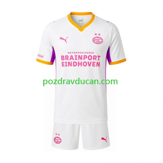 Nogometni Dresovi PSV Eindhoven Dječji Gostujući dres 2026-2027 Kratkih Rukava