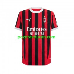 Nogometni Dresovi AC Milan Muški Domaći dres 2024-2025 Kratkih Rukava