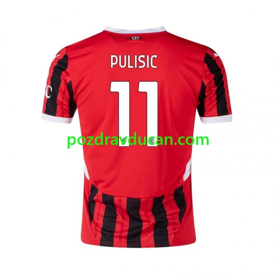 Nogometni Dresovi AC Milan Pulisic 11 Muški Domaći dres 2024-2025 Kratkih Rukava