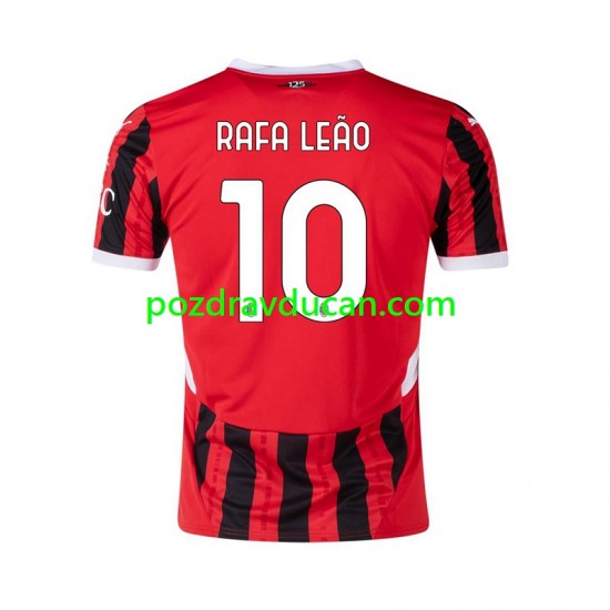Nogometni Dresovi AC Milan RAFA LEAO 10 Muški Domaći dres 2024-2025 Kratkih Rukava