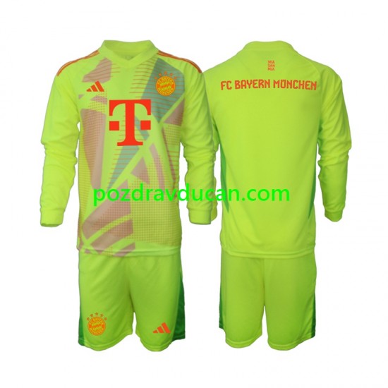 Nogometni Dresovi FC Bayern München Vratar Dječji Domaći dres 2024-2025 Dugi Rukav