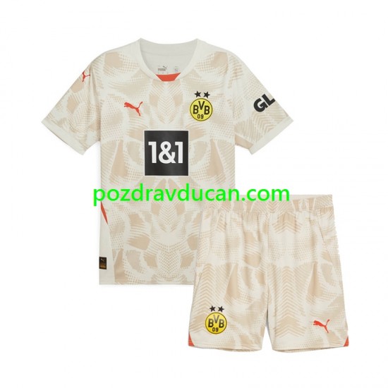 Nogometni Dresovi Borussia Dortmund Vratar Dječji Gostujući dres 2024-2025 Kratkih Rukava