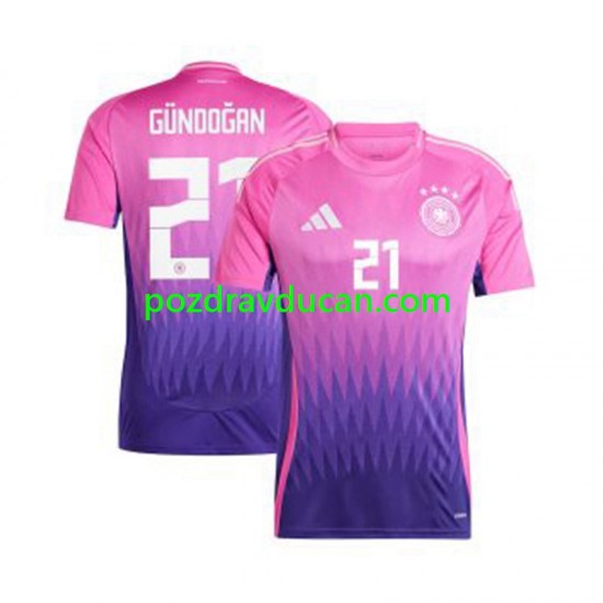 Nogometni Dresovi Njemačka Ilkay Gundogan 21 Muški Gostujući dres Euro 2024 Kratkih Rukava