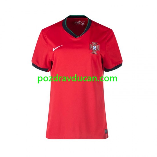 Nogometni Dresovi Portugal Ženski Domaći dres Euro 2024 Kratkih Rukava