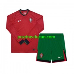 Nogometni Dresovi Portugal Dječji Domaći dres Euro 2024 Dugi Rukav