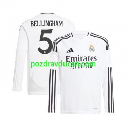 Nogometni Dresovi Real Madrid Jude Bellingham 5 Muški Domaći dres 2024-2025 Dugi Rukav