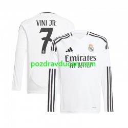 Nogometni Dresovi Real Madrid Vinicius Junior 7 Muški Domaći dres 2024-2025 Dugi Rukav