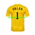 Nogometni Dresovi Slovenija Jan Oblak 1 Vratar Muški Domaći dres Euro 2024 Kratkih Rukava