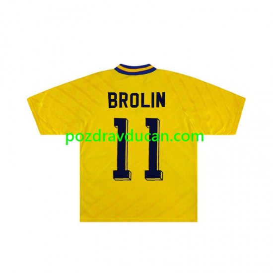 Nogometni Dresovi Švedska Brolin 11 Retro Muški Domaći dres 1994 Kratkih Rukava