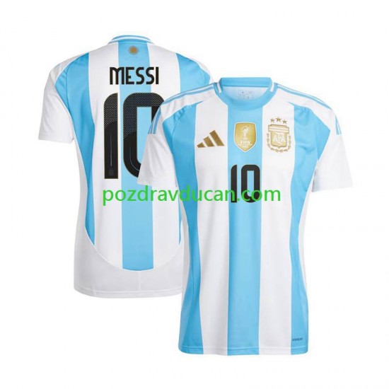 Nogometni Dresovi Argentina Lionel Messi 10 Copa America 2024 Muški Domaći dres Kratkih Rukava