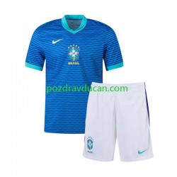 Nogometni Dresovi Brazil Copa America 2024 Dječji Gostujući dres Kratkih Rukava