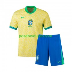 Nogometni Dresovi Brazil Copa America 2024 Dječji Domaći dres Kratkih Rukava