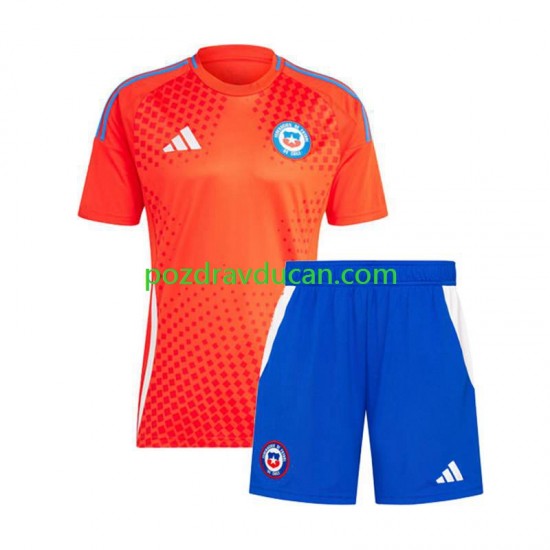 Nogometni Dresovi Čile Copa America 2024 Dječji Gostujući dres Kratkih Rukava