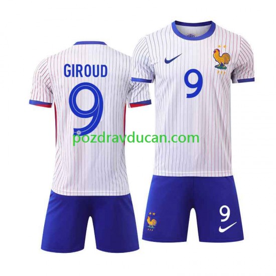 Nogometni Dresovi Francuska Olivier Giroud 9 Dječji Gostujući dres Euro 2024 Kratkih Rukava