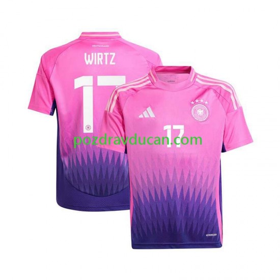 Nogometni Dresovi Njemačka Florian Wirtz 17 Muški Gostujući dres Euro 2024 Kratkih Rukava