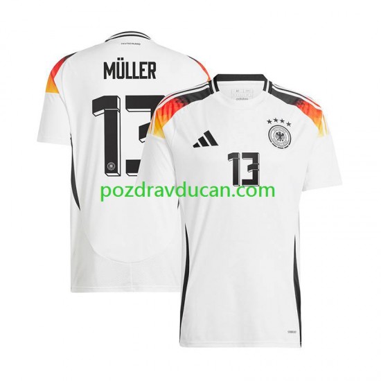 Nogometni Dresovi Njemačka Thomas Muller 13 Muški Domaći dres Euro 2024 Kratkih Rukava