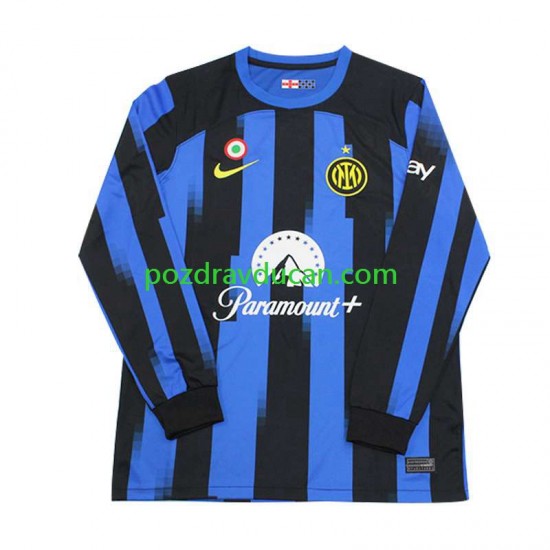 Nogometni Dresovi Inter Milan Muški Domaći dres 2023-2024 Dugi Rukav