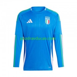Nogometni Dresovi Italija Muški Domaći dres Euro 2024 Dugi Rukav