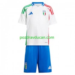 Nogometni Dresovi Italija Dječji Gostujući dres Euro 2024 Kratkih Rukava