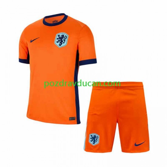 Nogometni Dresovi Nizozemska Dječji Domaći dres Euro 2024 Kratkih Rukava