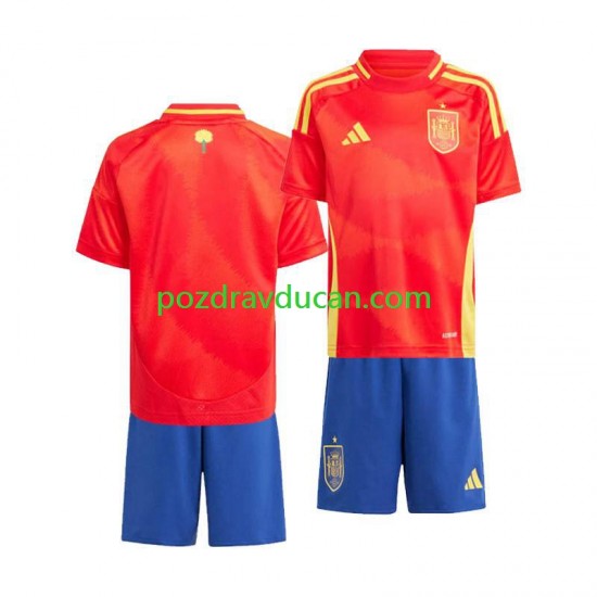 Nogometni Dresovi Španjolska Dječji Domaći dres Euro 2024 Kratkih Rukava
