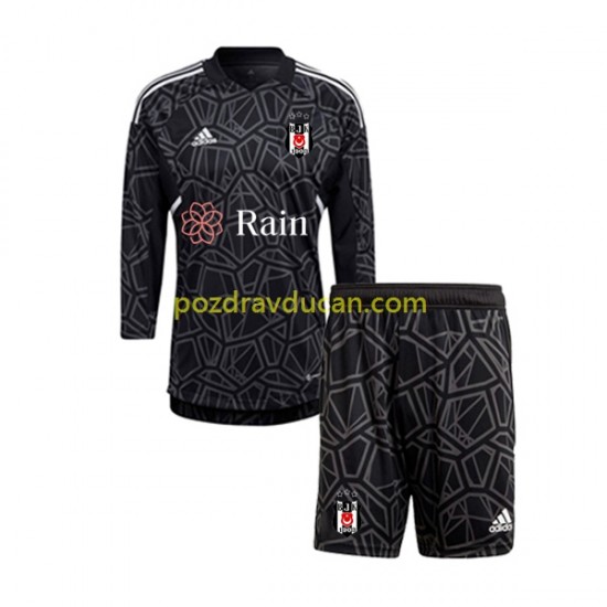 Nogometni Dresovi Besiktas Vratar Dječji Gostujući dres 2022-2023 Dugi Rukav