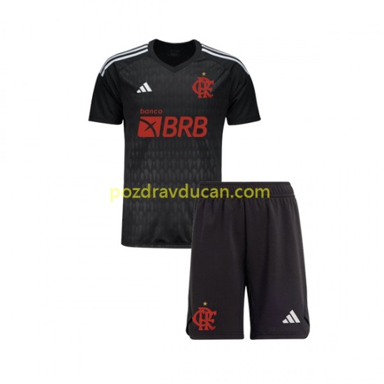 Nogometni Dresovi CR Flamengo Vratar Dječji Gostujući dres 2023-2024 Kratkih Rukava