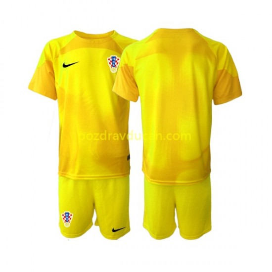 Nogometni Dresovi Hrvatska Vratar Dječji Domaći dres World Cup 2022 Kratkih Rukava